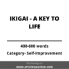 IKIGAI - A KEY TO LIFE - Articles Auction