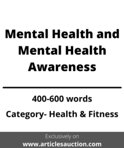 Mental Health and Mental Health Awareness - Articles Auction