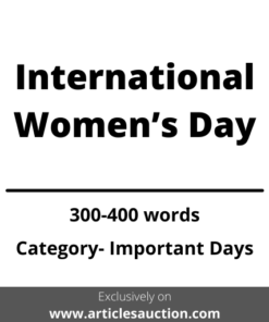 International Women’s Day - Articles Auction