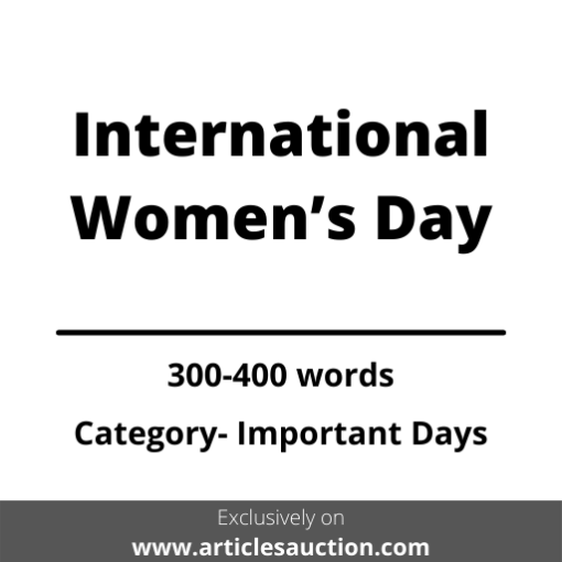 International Women’s Day - Articles Auction