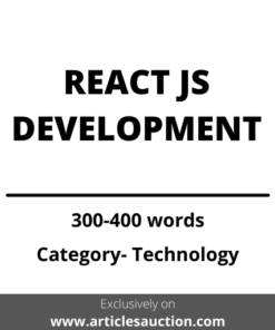 REACT JS DEVELOPMENT - Articles Auction